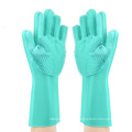 Amazon explosive vibrato silicone dishwashing gloves kitchen cleaning silicone gloves